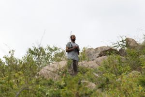 Anant Deshwal collects data on scrubland birds in India. 